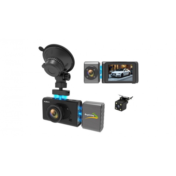 Aspiring Alibi 9 GPS, 3 Cameras, Speedcam